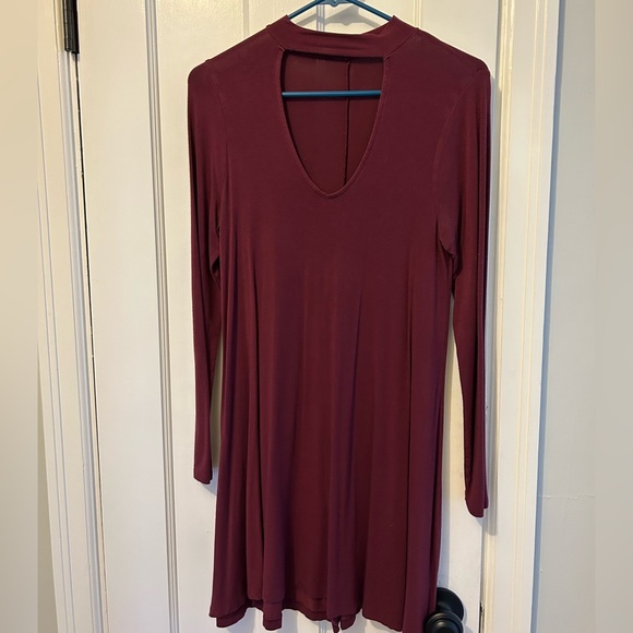 Express long sleeve dress with cut out, size small - Picture 1 of 3